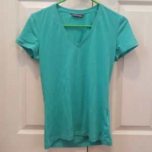 Tommy Hilfiger Turquoise V-Neck Shirt